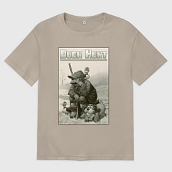 Мужская футболка оверсайз Duck hunt - hunter