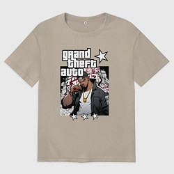 Мужская футболка оверсайз Темнокожий бандит из GTA 6