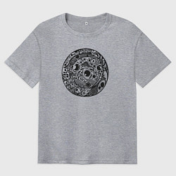 Мужская футболка оверсайз Натура в современном искусстве