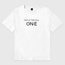 Футболка оверсайз мужская BTS One, цвет: белый