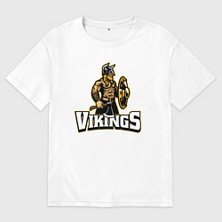 Мужская футболка оверсайз Vikings team
