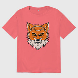 Мужская футболка оверсайз Милая лисица