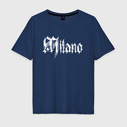 Футболка оверсайз мужская Milano - Italia, цвет: тёмно-синий
