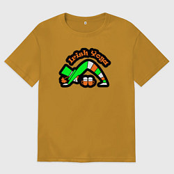 Мужская футболка оверсайз Ирландская йога