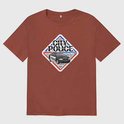 Мужская футболка оверсайз Городская полиция