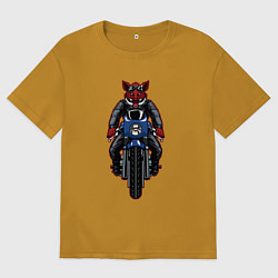 Мужская футболка оверсайз Кабан байкер