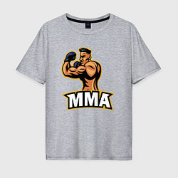 Футболка оверсайз мужская Fighter MMA, цвет: меланж