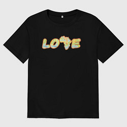 Мужская футболка оверсайз Love Africa