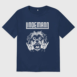 Мужская футболка оверсайз Lindemann rock dog