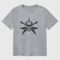 Мужская футболка оверсайз Punk rock style