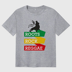 Мужская футболка оверсайз Корни регги