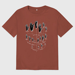 Мужская футболка оверсайз Man and Apes