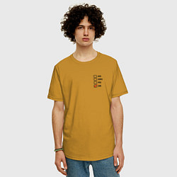 Футболка оверсайз мужская I am a Doctor, цвет: горчичный — фото 2