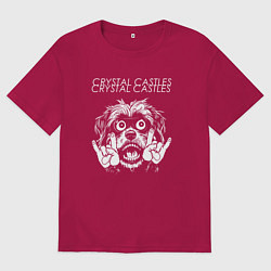 Мужская футболка оверсайз Crystal Castles rock dog