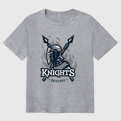Мужская футболка оверсайз Судьба рыцаря