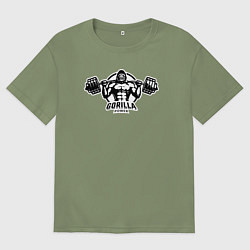 Мужская футболка оверсайз Gorilla power gym