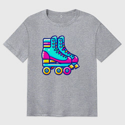 Мужская футболка оверсайз Retro rollers