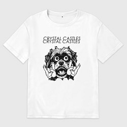 Мужская футболка оверсайз Crystal Castles - rock dog