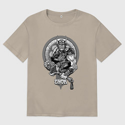 Мужская футболка оверсайз Victory or Valhalla