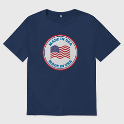 Мужская футболка оверсайз Сделано в Америке