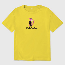 Мужская футболка оверсайз Pink Panther с телефоном