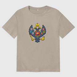 Мужская футболка оверсайз Двуглавый орёл герб