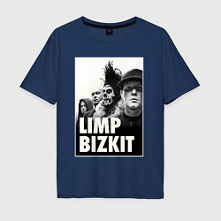 Футболка оверсайз мужская Limp Bizkit all, цвет: тёмно-синий