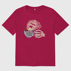 Мужская футболка оверсайз Horror coffee