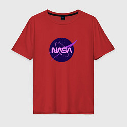 Мужская футболка оверсайз NASA logo