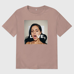 Мужская футболка оверсайз Sasha Gray love big angel