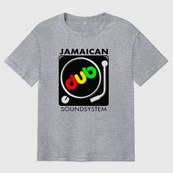 Мужская футболка оверсайз Ямайская звуковая система