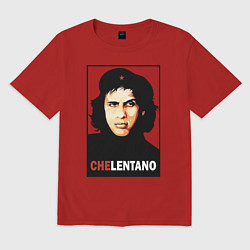 Футболка оверсайз мужская Che guevara - Chelentano, цвет: красный