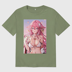 Мужская футболка оверсайз Яэ Мико