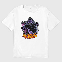 Мужская футболка оверсайз Хэллоуин вампир