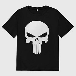 Мужская футболка оверсайз Punisher logo