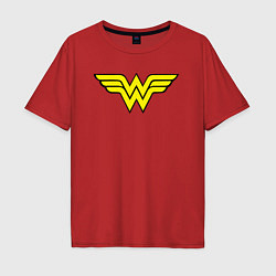 Мужская футболка оверсайз Wonder woman logo