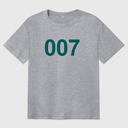 Мужская футболка оверсайз 007 - Игра в кальмара