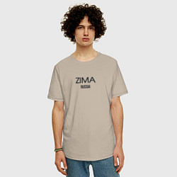 Футболка оверсайз мужская Zima, цвет: миндальный — фото 2