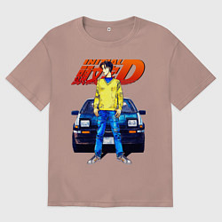 Мужская футболка оверсайз Такуми & АЕ86