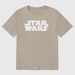 Мужская футболка оверсайз Star wars logo