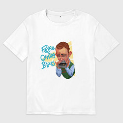 Мужская футболка оверсайз Блюз ретрогеймера