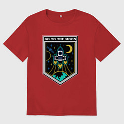 Мужская футболка оверсайз Отправиться на луну