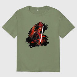 Мужская футболка оверсайз Рей Скайуокер - Звездные войны