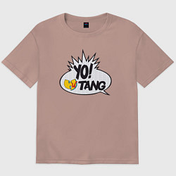 Футболка оверсайз мужская Yo Wu-Tang, цвет: пыльно-розовый
