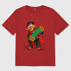 Мужская футболка оверсайз Мужичок усатый