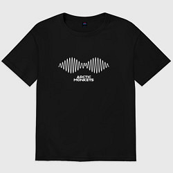 Футболка оверсайз мужская Arctic Monkeys logo, цвет: черный