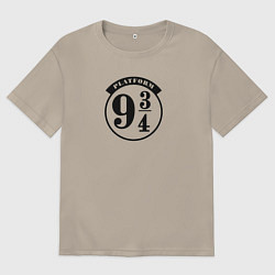 Мужская футболка оверсайз Гарри Поттер платформа