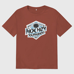 Мужская футболка оверсайз Хоккейный турнир