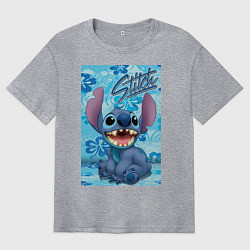 Мужская футболка оверсайз Инопланетянин Стич