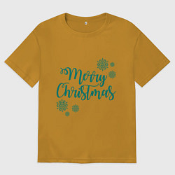 Мужская футболка оверсайз Зимняя магия